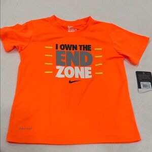 Nike Kids Bright Orange 'End Zone' Tee